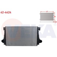 VEKA-42-4424 - Turbo Radyatoru (Intercooler) Volkswagen Amarok 2.0 Bıtdı - 2.0 Tdı 2010-