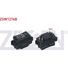 ZEGEN-ZSW1276B - Cam Acma Anahtarı Teklı 5 Pın Mercedes E Serısı (W124) - S Serısı (W126) 1981-1995