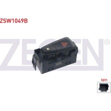ZEGEN-ZSW1049B - Kapı Kılıt ve Flasor Anahtarı 6 Pın Renault Megane Iıı - Scenıc Iıı 2008-2015/ Dacıa Lodgy - Sandero - Dokker 2008-
