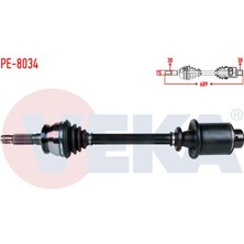 VEKA-PE-8034 - Komple Aks Sol-Sag On Karsan J9 2.5 D Uzunluk 690MM 1980-1988