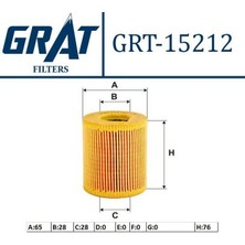 GRAT-15212 - Yag Fıltresı ( Vw: Polo 1.2tdı 2009- )