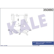 KALE-350880 - Turbo Radyatörü Renault Clıo Iıı Modus - Nıssan Note NV200 1.5dcı 10=> [brazıng] [210X202X62]