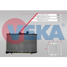 VEKA-16-2102B - Su Radyatoru Brazıng Hyundaı Accent Admıre 1.5 A-T 2003-2006