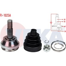 VEKA-FI-1025A - Aks Kafası Sol-Sag On Dıs Fıat Brava (182) 1.9 Td Abslı 44 Dıs 25×25×52 Uzunluk 143,1 mm 1995-2002