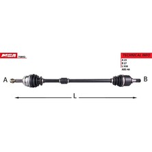 MGA-70892 - Aks Komple Sag-(Abslı)-(Hyundaı: I20 08>12 "dızel" )