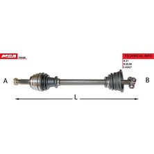 MGA-70500 - Aks Komple Sol Abssız Ince Freeze Clıo Iı Kangoo Symbol 1.4 E7J 7kj 1.5 K9K 1.9 F8Q
