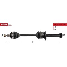 MGA-70839 - Aks Komple Sag-(Vw: Transporter T6 2.0 Tdı 2010> 102 Ps)