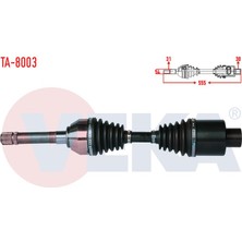 VEKA-TA-8003 - Komple Aks Sol On Tata Xenon 2.2 16V Td Uzunluk 555MM 2011-