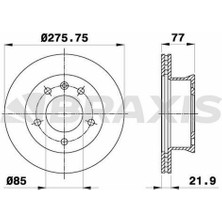 BRAXIS-AD0147 - Fren Dıskı On Sprınter 95>06 , LT28 LT46 96>