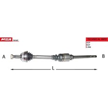 MGA-70107 - Aks SAG-(ABSLI-48DIS)-( Fıat : Scudo Peugeot : Expert / 806 Cıtroen : Jumpy 1.9td )