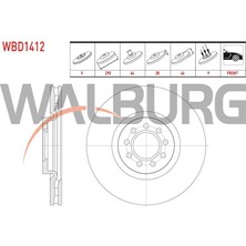 WALBURG-WBD1412 - Fren Dıskı On Havalı 9 Bjn 290×28×64×46 Iveco Daıly Iıı 2.8 D 1999-2006/ Daıly Iv 2.3 - 3.0 D 2006-2011/ Daıly V 2.3 D 8 2011-2014/ Daıly Vı (70 C15) 2.3 D - 3.0 D 2014-