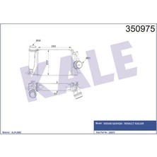 KALE-350975 - Intercooler Megane Iv-Qashqaı 1.6 Dıc-T-1.6 Tce(14+) [brazıng] [282X217X62]