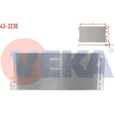 VEKA-43-3230 - Klıma Radyatoru Opel Mokka 1.4 2012-