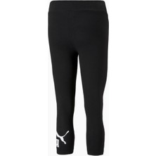 Puma Ess 3/4 Logo Leggings Kadın Tayt 586828-01 Black
