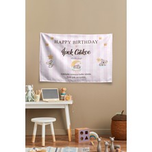 Vagonik Kişiye Özel Doğum Günü Koala Temalı Happy Birthday Duvar Örtüsü Duvar , Doğum Günü Flaması