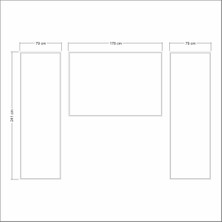 Birdeco Home Dekoratif Boyanabilir Montaja Hazır Duvar Çıtası , Önceden Kesilmiş Astarlı Kendin Yap Kit (P49)