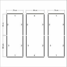 Birdeco Home Dekoratif Boyanabilir Montaja Hazır Duvar Çıtası , Önceden Kesilmiş Astarlı Kendin Yap Kit (P49)