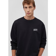Mavi Mavi Logo Baskılı Siyah Sweatshirt 0611716-900