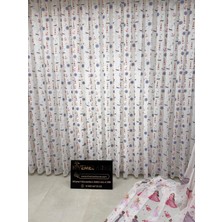 Nivemeshome HYL00009.801 PRD55293 Gemi Çapalı Desenli  Çocuk Odası 1/2.5 Pile Tül Perde  Apm