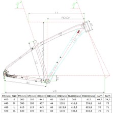 Carraro Daytona 918 18-V Hd Dağ Bisikleti - Mat Antik Yeşil-Beyaz-Siyah - 44 cm