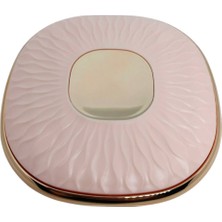 Nice And Bonita Galata Gift Cep Çanta Makyaj Aynası Altın Yaldızlı Ayna, Çift Taraflı Büyüteçli Yuvarlak 8,5  cm