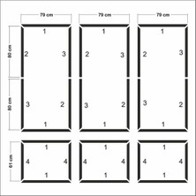Birdeco Home Dekoratif Boyanabilir Montaja Hazır Duvar Çıtası,önceden Kesilmiş Astarlı Kendin Yap Kit (P5)