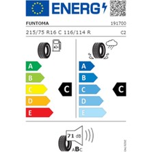 Funtoma 215/75 R16 C Tl 116/114R 10PR Vanfun Kamyonet Oto Yaz Lastiği (Üretim TARIHI:2025)