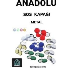 Dogant Anadolu Soda Gazoz Kapağı Şişe Konserve Için Kapak 100 Adet