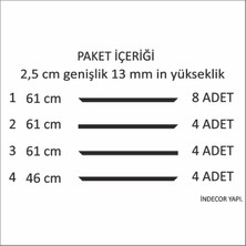 Birdeco Home Dekoratif Boyanabilir Montaja Hazır Duvar Çıtası,önceden Kesilmiş Astarlı Kendin Yap Kit (P1)