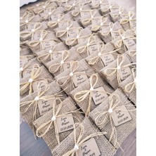 Smyrna Garden Lavanta Kesesi / 50 Tane / Jüt Kese / Söz / Nişan / Kına / Nikah / Düğün / Doğum Hediyelik