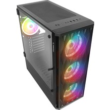 X-Horse   850W   80+   4*12CM Argb   Fan+Kontrolcü Manyetik   Temperli   Camlı Mid-T   Gaming   Oyuncu   Kasası