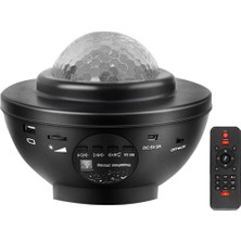LED Yıldız Projektör Gece Lambası Uzaktan Kumandalı Bluetooth Hoparlörlü Tavan Için Yıldız Projektör (Yurt Dışından)