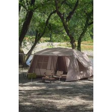 Onetick 10 Kişilik Tenteli Dayanıklı Pencereli Aile Kamp Çadırı 290X400X190