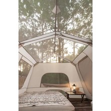 Onetick 10 Kişilik Tenteli Dayanıklı Pencereli Aile Kamp Çadırı 290X400X190