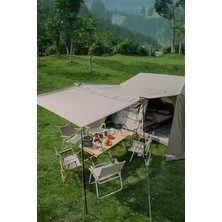 Onetick 10 Kişilik Tenteli Dayanıklı Pencereli Aile Kamp Çadırı 290X400X190