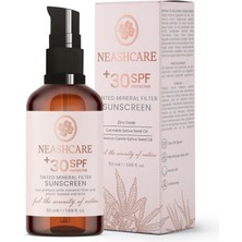 Neashcare Cilt Tonuna Uyum Sağlayan Işıltılı Mineral Filtreli Renkli 30+ Spf Güneş Koruyucu Krem 50 ml