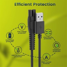 2 Adet 5V 1A USB Tıraş Makinesi Şarj Kablosu Philips QP2724 QP2834 QP1924 MG9520 Elektrikli Tıraş Makinesi Düzeltici Şarj Kablosu (Yurt Dışından)
