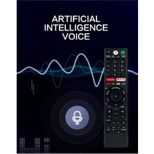 Spibicyy RMF-TX300E RMF-TX310E Ses Tv Uzaktan Kumanda Değiştirme Sony 4K Ultra Hd Akıllı LED Tv Için Bravia Serisi RMF-TX310U (Yurt Dışından)