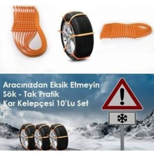 Araç Oto 10 Adet Plastik Lastik Kar Zinciri Araç Paleti Kelepçesi Üniversal