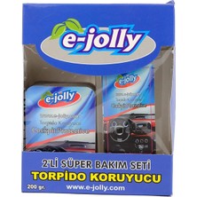 E-Jolly Torpido Koruyucu 2'li Set Torpido Koruyucu Parlatıcı Badem Yağlı Jel Süngerli