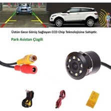 Ede Oto Mini Geri Görüş Kamerası Renkli Gece Görüşlü 18.5 mm CCD Chip Teknolojisi ile Üstün Görüş