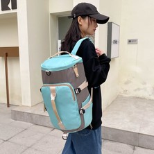 Su Geçirmez Naylon Oxford Kumaş Sırt Çantası Açık Seyahat Bagaj Holdall Omuz Çantası-Mor (Yurt Dışından)