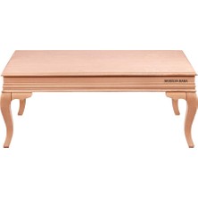 Mobilya Baba Ürgüp Rustik Orta Sehpa Cilasız Ham Ahşap