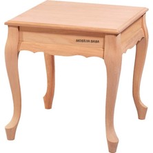 Mobilya Baba Çamoluk Lükens Yan Sehpa Takımı Cilasız Ham Ahşap