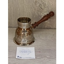 Miamantra Pirinç Cezve Ağzı Dar 4 Inç Gümüş