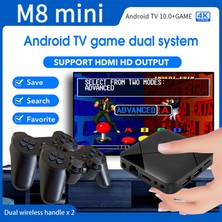 M8 Mini 4K Ultra Hd Android Tv 9.0 + Retro Oyun Konsolu