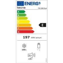Tecna Tye 2202 Dual Sandık Tipi Derin Dondurucu Beyaz