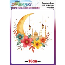 F17 Ajans Ramazan ve Islam Ütü ile Yapışan Tekstil Transfer Baskı