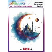 F17 Ajans Ramazan ve Islam Ütü ile Yapışan Tekstil Transfer Baskı