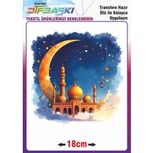 F17 Ajans Ramazan ve Islam Ütü ile Yapışan Tekstil Transfer Baskı